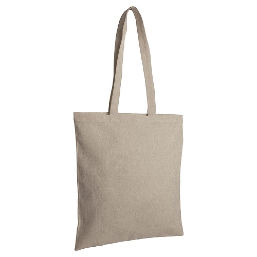 150 g/m2 recycled cotton shopping bag, melange effect, long handles 4