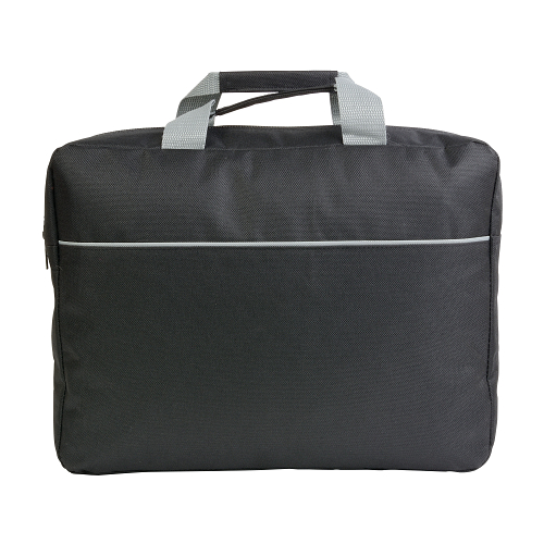 600d polyester briefcase with handle and zip closure 1
