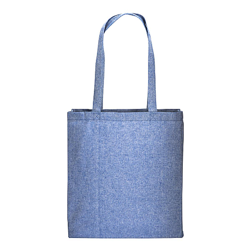 150 g/m2 recycled cotton shopping bag, melange effect, long handles and gusset 2