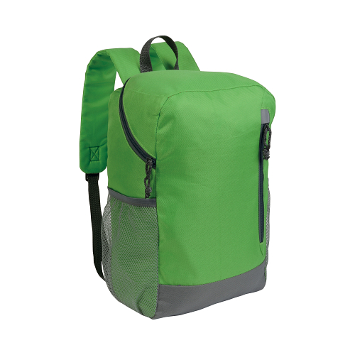 600d polyester 4-pocket backpack (two mesh side pockets). padded straps and back 1