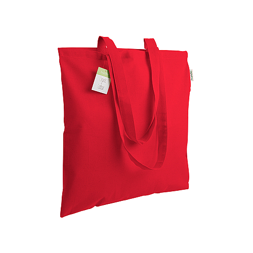140 g/m2 organic cotton shopping bag, long handles 1