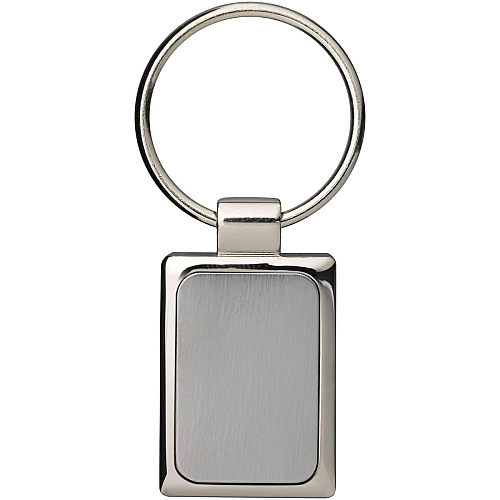 Sergio rectangular metal keychain 3