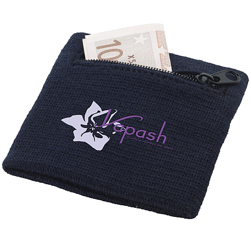 Brisky performance wristband with zippered pocket 2