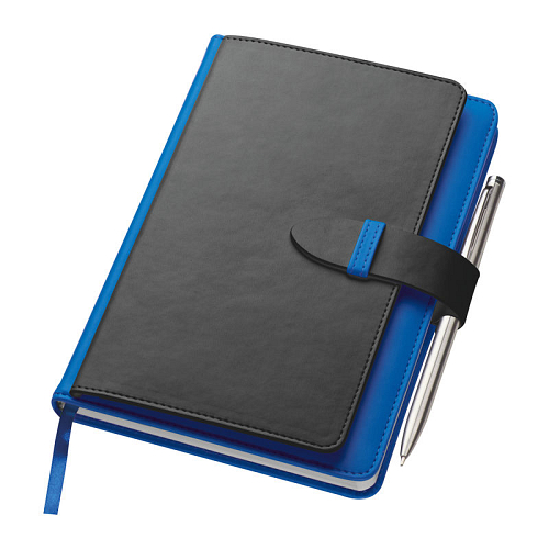 Notebook with business card 2