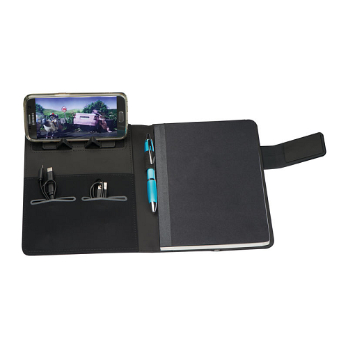 DIN A5 notebook+LED, powerbank 4