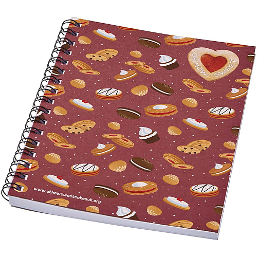 Desk-Mate® A6 recycled colour spiral notebook 1