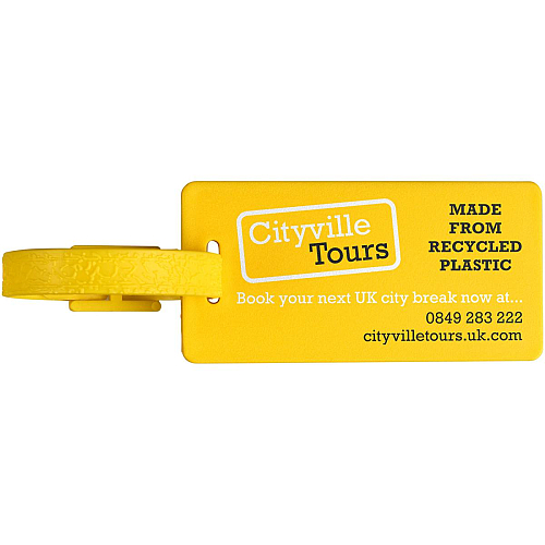 River recycled window luggage tag 2