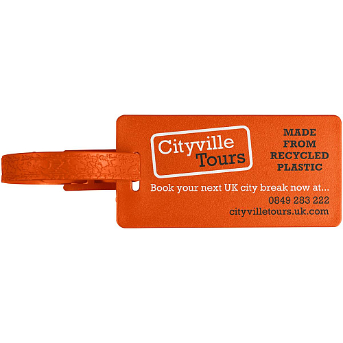 River recycled window luggage tag 2