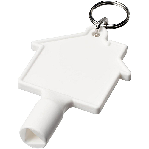 Maximilian house-shaped recycled utility key keychain 1