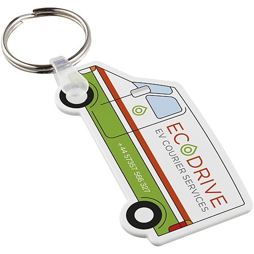 Tait van-shaped recycled keychain 1