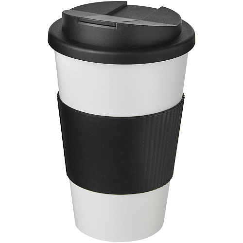 Americano® 350 ml tumbler with grip & spill-proof lid 1