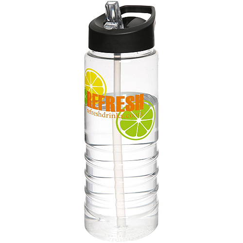 H2O Treble 750 ml spout lid sport bottle 2