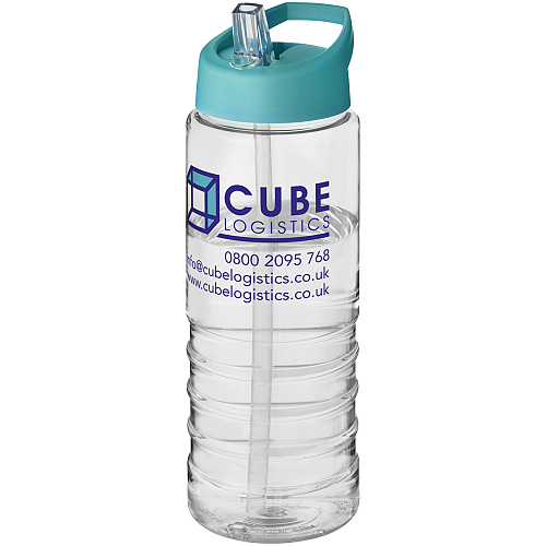 H2O Treble 750 ml spout lid sport bottle 2