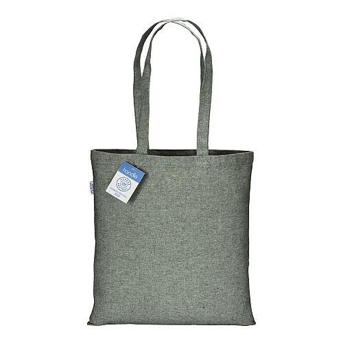280g/m2 recycled cotton carbon neutral shopping bag, long handles 2