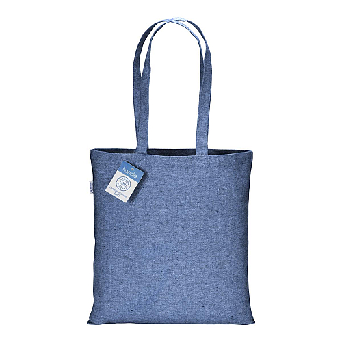 280g/m2 recycled cotton carbon neutral shopping bag, long handles 2