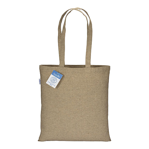 280g/m2 recycled cotton carbon neutral shopping bag, long handles 2
