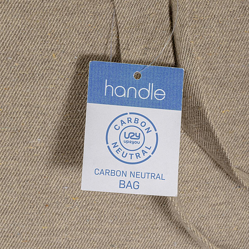 280g/m2 recycled cotton carbon neutral shopping bag, long handles 3