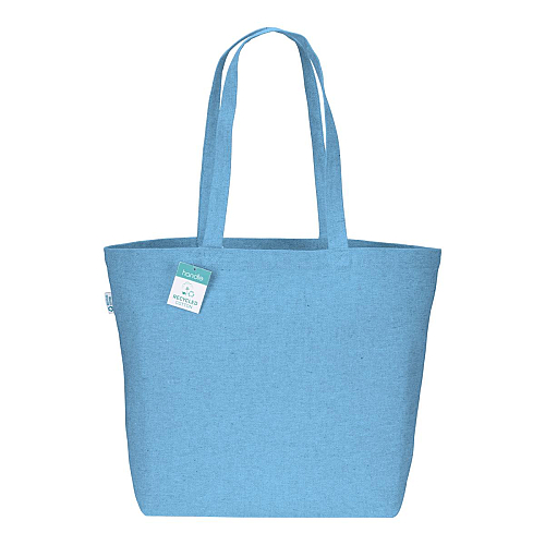 280g/m2 recycled cotton shopping bag, long handles and gusset 2