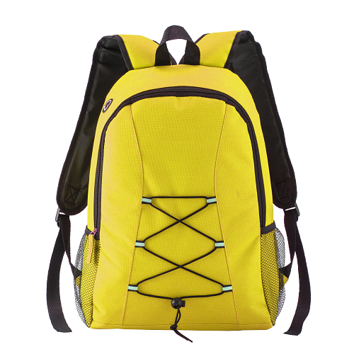 600D polyester Backpack with earbuds port 2