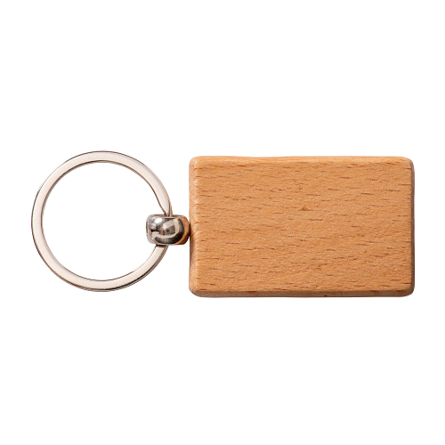 Rectangular wooden keychain 2