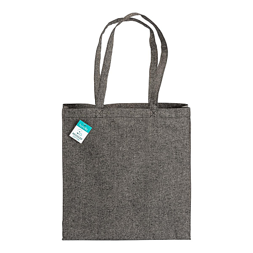 190 g/m2 recycled cotton shopping bag, long handles and gusset 2