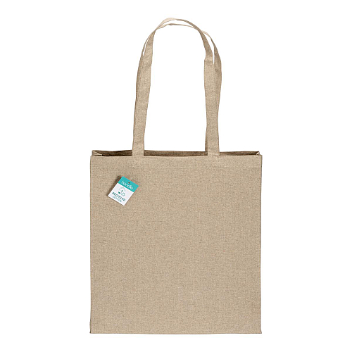 190 g/m2 recycled cotton shopping bag, long handles and gusset 2