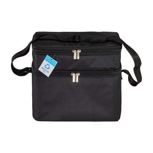 R-pet cooler bag with silver interior 2
