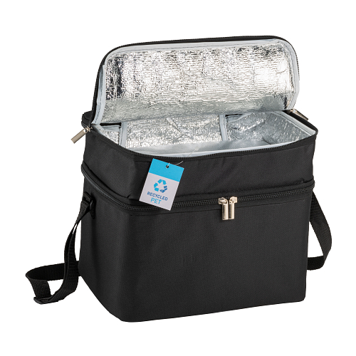 R-pet cooler bag with silver interior 3