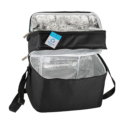 R-pet cooler bag with silver interior 4