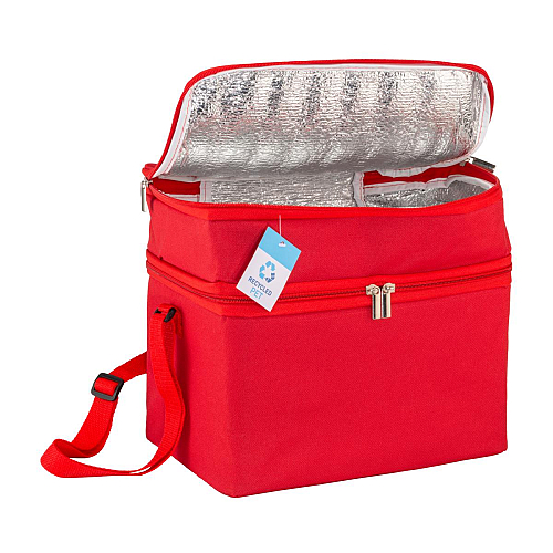 R-pet cooler bag with silver interior 3