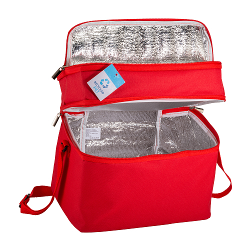 R-pet cooler bag with silver interior 4