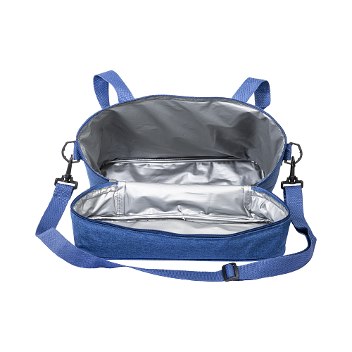 Cooler bag in r-pet melange with white peva interior 4