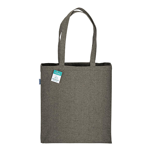 280g/m2 recycled cotton shopping bag, long handles and gussets 2