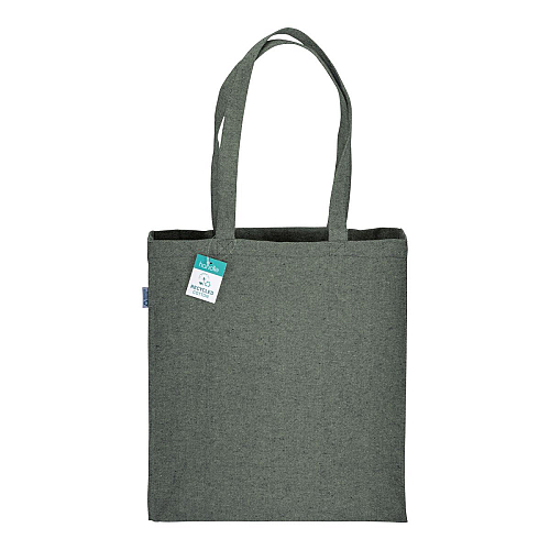 280g/m2 recycled cotton shopping bag, long handles and gussets 2
