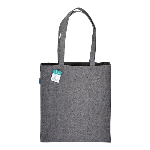 280g/m2 recycled cotton shopping bag, long handles and gussets 2