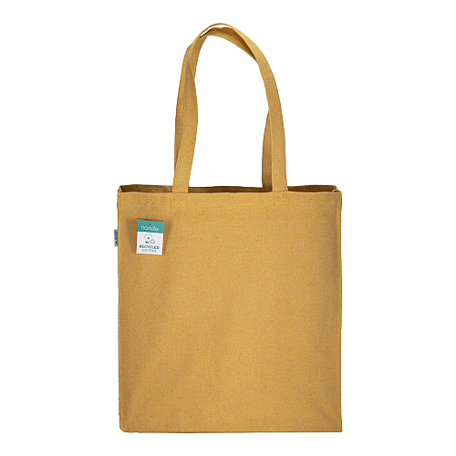 280g/m2 recycled cotton shopping bag, long handles and gussets 2