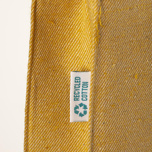 280g/m2 recycled cotton shopping bag, long handles and gussets 4