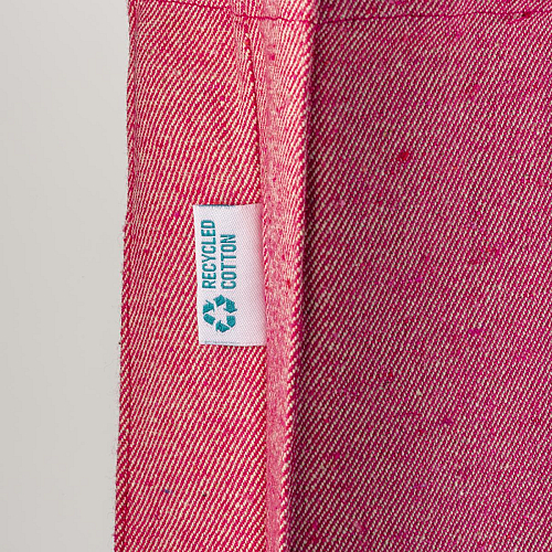 280g/m2 recycled cotton shopping bag, long handles and gussets 4