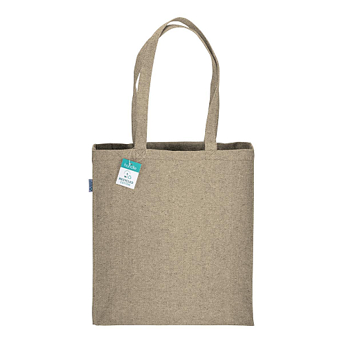 280g/m2 recycled cotton shopping bag, long handles and gussets 2