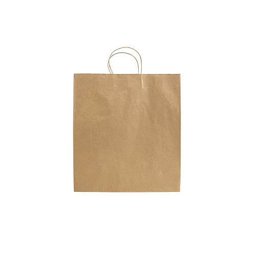 100% recycled paper 100 gr/m2, shopping bag with guesset 2