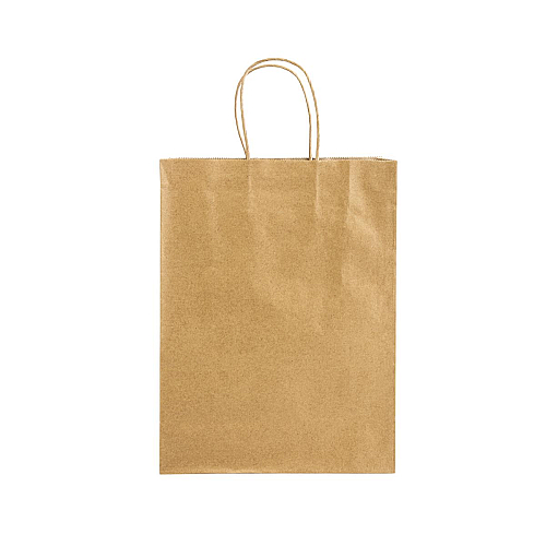 100% recycled paper 100 gr/m2, shopping bag with guesset 2