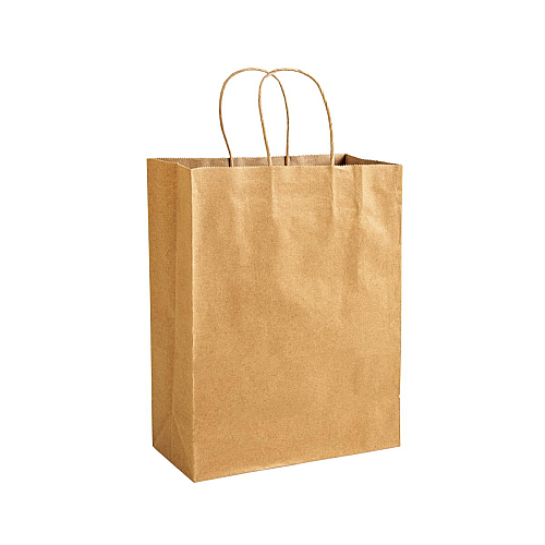 100% recycled paper 100 gr/m2, shopping bag with guesset 1