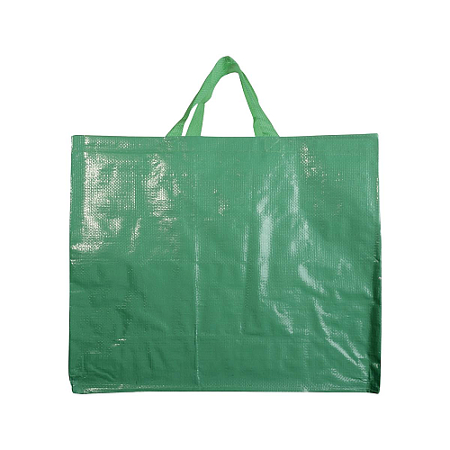 Recycled laminated 120 g/m2 pp shopping bag with gusset and short  handles 2