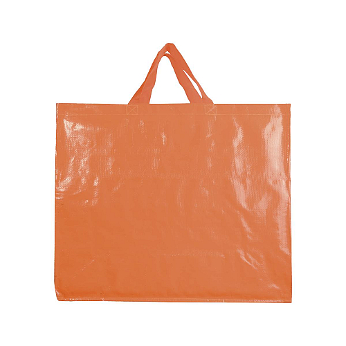 Recycled laminated 120 g/m2 pp shopping bag with gusset and short  handles 2