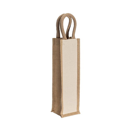 280 g/m2 jute and cotton bottle bag with rope handles 3