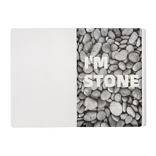 Stone paper notebook, white lined sheets, 64 pages, 14.5x21 cm 3