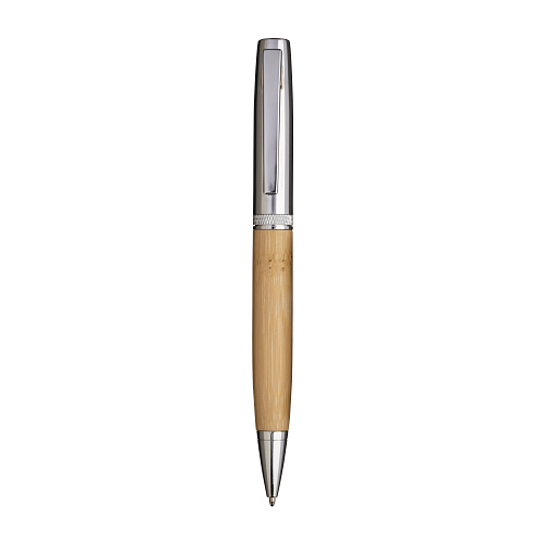 Metal twist pen with bamboo barrel 1