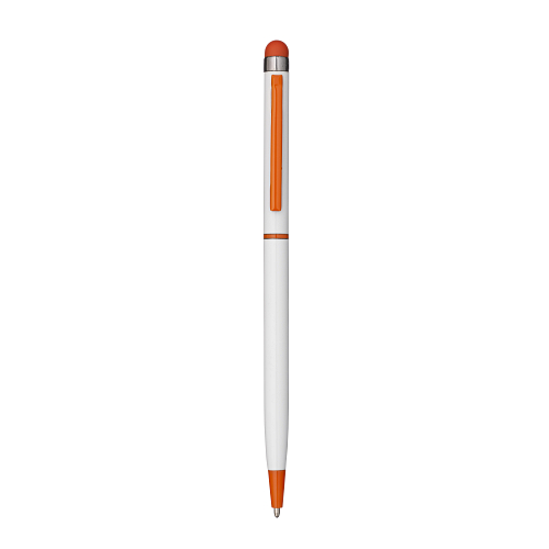 Metal twist pen, with touchscreen, clip and matching tip. 1