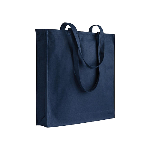 180/g m2 recycled cotton/polyester shopping bag, long handles and gusset 1