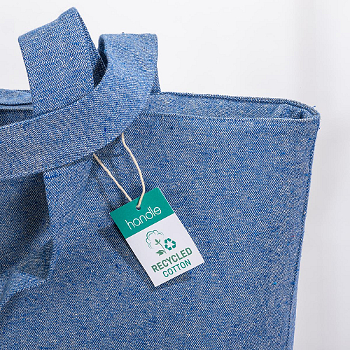 280 g/m2 recycled cotton shopper with gusset 3
